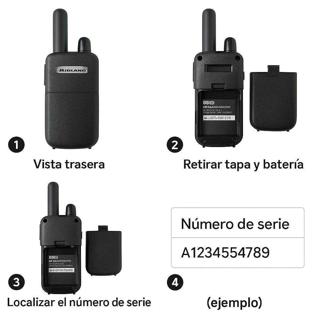 Ejemplo de número de serie